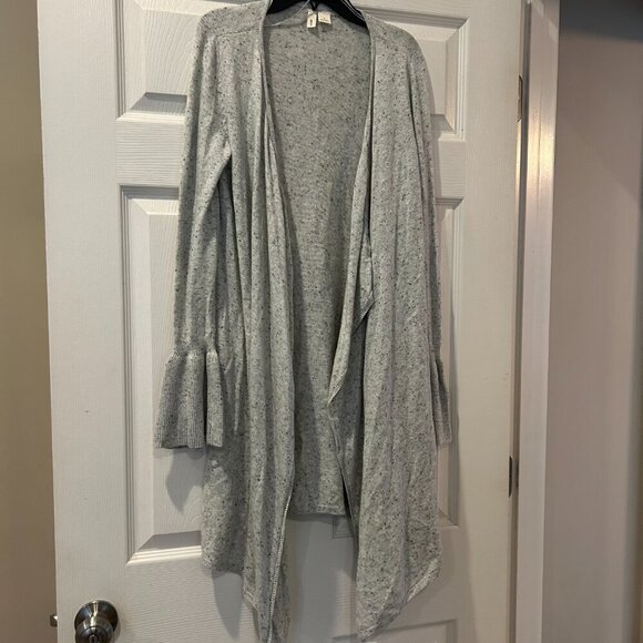 Moth Anthropologie Wool Cashmere Long Open Front Cardigan Sweater Size Small - Picture 8 of 10